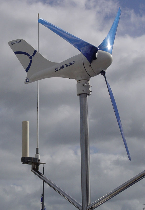 segelyacht windgenerator